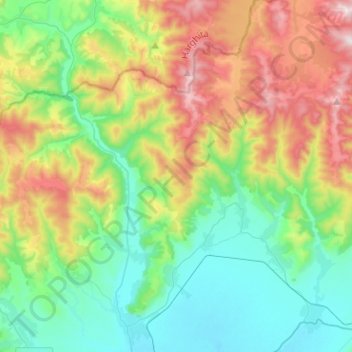 Poian topographic map, elevation, terrain