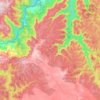 High Range topographic map, elevation, terrain
