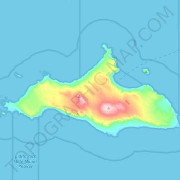 San Miguel Island topographic map, elevation, terrain