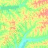 Yalobusha County topographic map, elevation, terrain