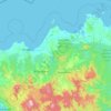 Dorset topographic map, elevation, terrain