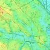 文京区 topographic map, elevation, terrain