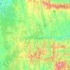 Kaposvári járás topographic map, elevation, terrain