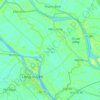 Chợ Mới District topographic map, elevation, terrain
