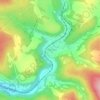 Midland topographic map, elevation, terrain