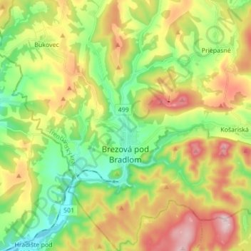 Birkenhain topographic map, elevation, terrain