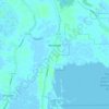 Montegut topographic map, elevation, terrain