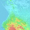 Pavón topographic map, elevation, terrain