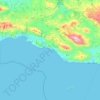 Δήμος Αγίου Βασιλείου topographic map, elevation, terrain