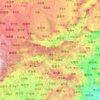 Qinling Mountains topographic map, elevation, terrain