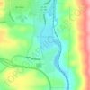 Diamondville topographic map, elevation, terrain