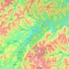 Longquan topographic map, elevation, terrain