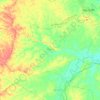 Benakat topographic map, elevation, terrain