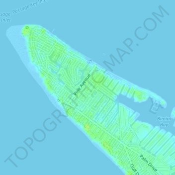 Anna Maria topographic map, elevation, terrain