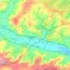 Wylye topographic map, elevation, terrain