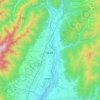 箕輪町 topographic map, elevation, terrain