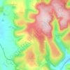 Radnor Forest topographic map, elevation, terrain