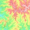 Jandaia do Sul topographic map, elevation, terrain