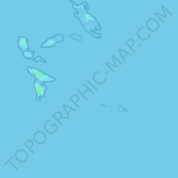 Farne Islands topographic map, elevation, terrain