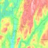 Hardwick topographic map, elevation, terrain