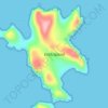 Erith Island topographic map, elevation, terrain