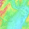 Aubenas topographic map, elevation, terrain