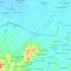 Peusangan topographic map, elevation, terrain