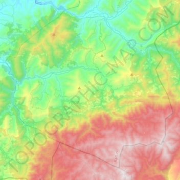 Kumluca topographic map, elevation, terrain