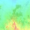 City of Greater Bendigo topographic map, elevation, terrain