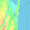 Maputo National Park topographic map, elevation, terrain