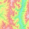 Buriticá topographic map, elevation, terrain