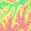 Galtür topographic map, elevation, terrain