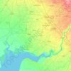Anand District topographic map, elevation, terrain