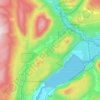 Chase topographic map, elevation, terrain