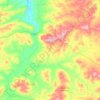 Porcuna topographic map, elevation, terrain