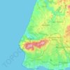 Sintra-Cascais Natural Park topographic map, elevation, terrain