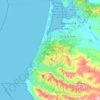 Montaña de Oro State Park topographic map, elevation, terrain