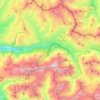 La Grave topographic map, elevation, terrain