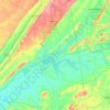 Cherokee County topographic map, elevation, terrain