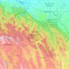 Amboró National Park topographic map, elevation, terrain