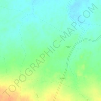 Pathar topographic map, elevation, terrain