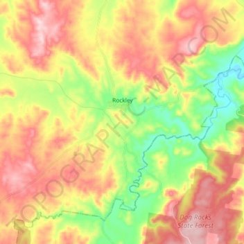 Rockley topographic map, elevation, terrain