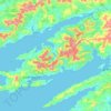 Beara topographic map, elevation, terrain