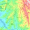 Krahës topographic map, elevation, terrain