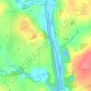 St. John's topographic map, elevation, terrain