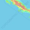 Provincia Puntarenas topographic map, elevation, terrain