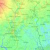 North 24 Parganas District topographic map, elevation, terrain