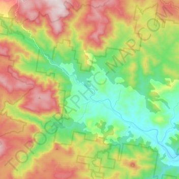 Rocky Hall topographic map, elevation, terrain