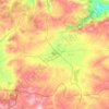 Alaca topographic map, elevation, terrain