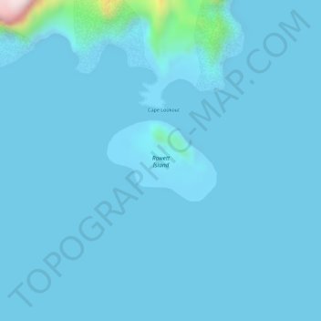 Rowett Island topographic map, elevation, terrain